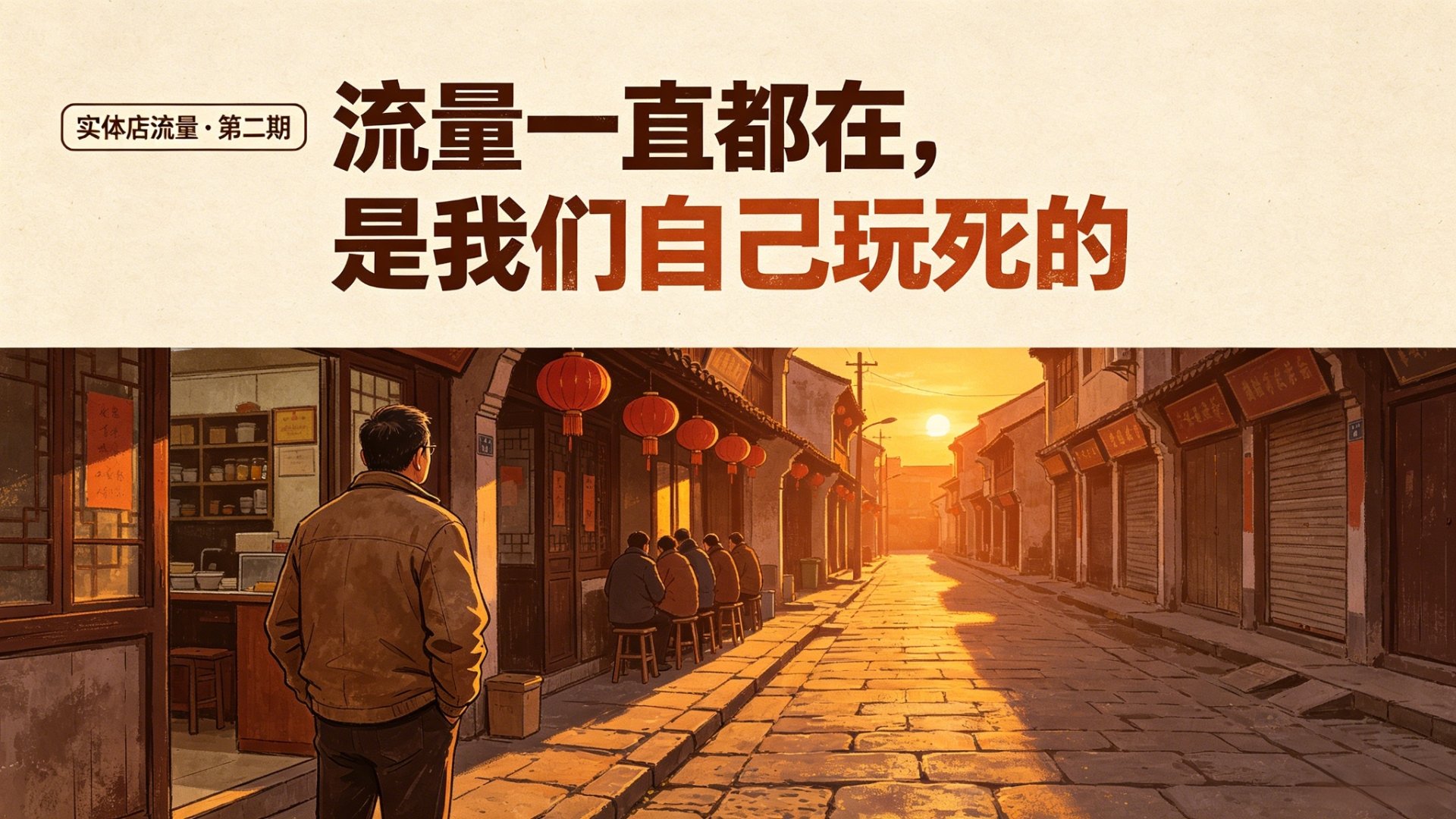 实体店流量第二期：流量一直都在，是我们自己玩死的