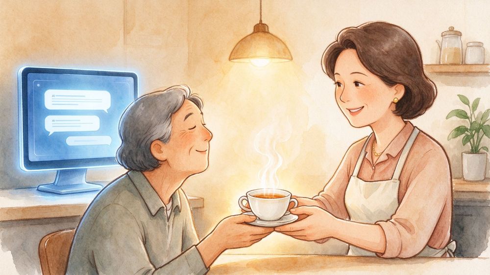 AI 能答专业问题，答不了递到手边那杯热茶——人情味才是店家的核心竞争力